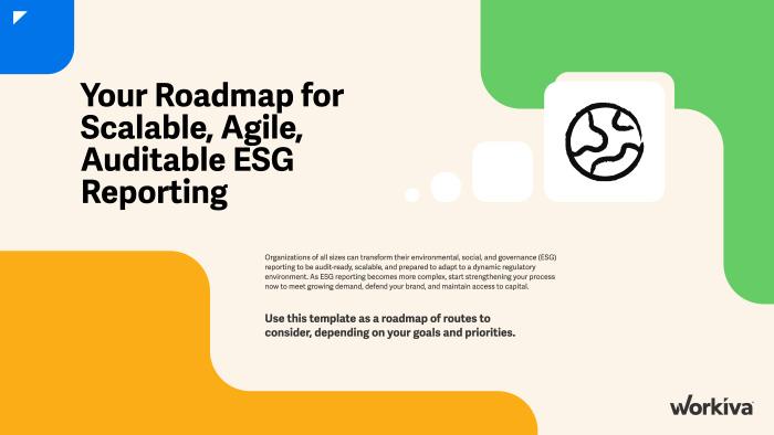 Your Roadmap for Scalable, Agile, Auditable ESG Reporting