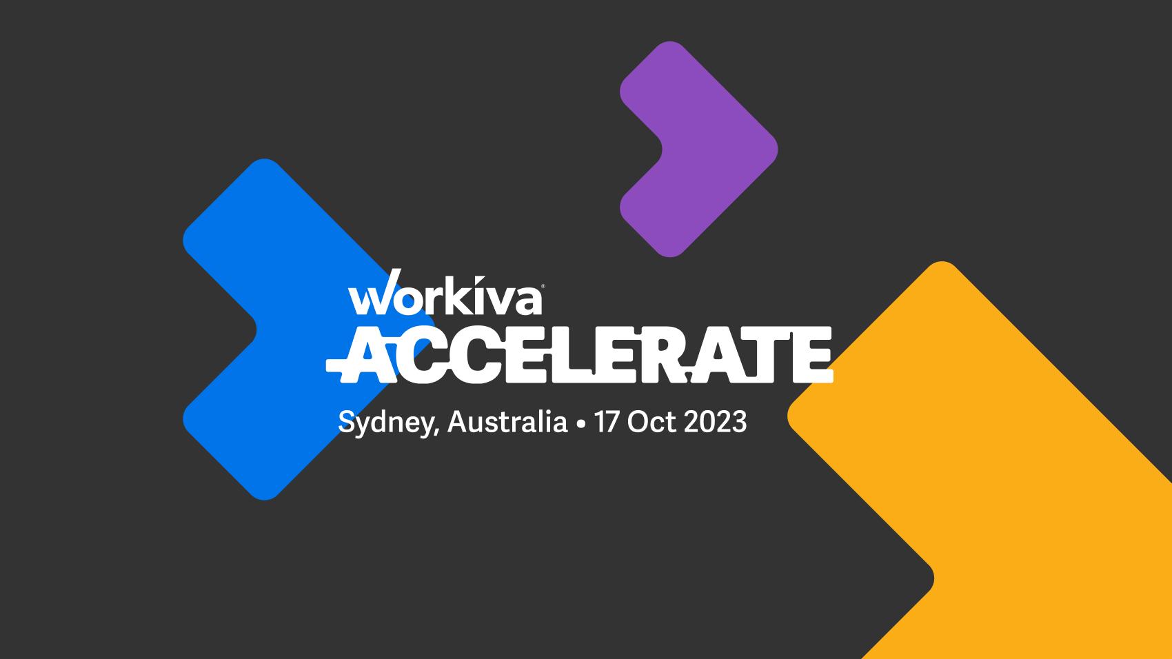 Workiva Accelerate Sydney 2023