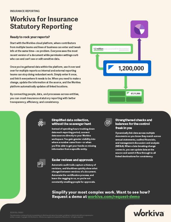 How you can use Workiva to simplify insurance statutory reporting