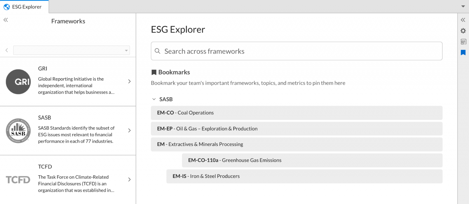 ESG explorer