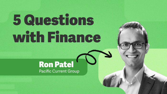 5 Questions on Finance Transformation with Ron Patel