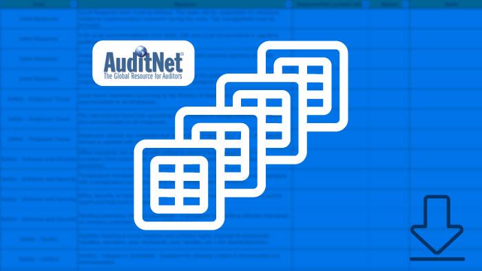 AuditNet logo and spreadsheet image