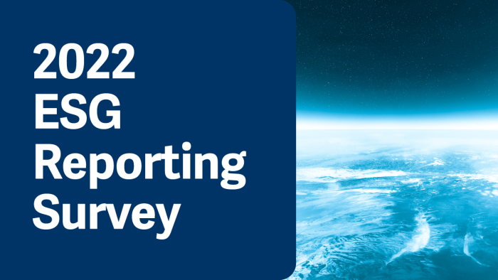 2022 ESG Reporting survey results