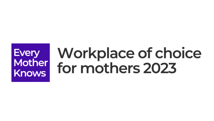 2023 workplace of choice for mothers badge